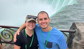 guided walking tour at the brink of the Falls